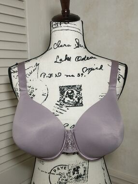 Vanity Fair Padded Purple Underwire Bra, 40 DD, Adjustable Straps